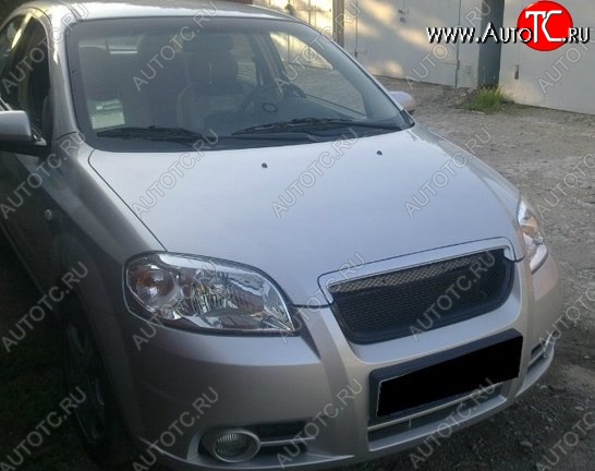 3 299 р. Решётка радиатора CT Chevrolet Aveo T250 седан рестайлинг (2006-2011) (Неокрашенная)  с доставкой в г. Керчь