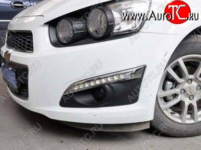 10 999 р. Дневные ходовые огни СТ Chevrolet Aveo T300 седан (2011-2015)  с доставкой в г. Керчь
