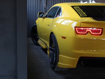 27 499 р. Пороги накладки MV Tuning. Chevrolet Camaro дорестайлинг (2008-2014) (Неокрашенные)  с доставкой в г. Керчь. Увеличить фотографию 6