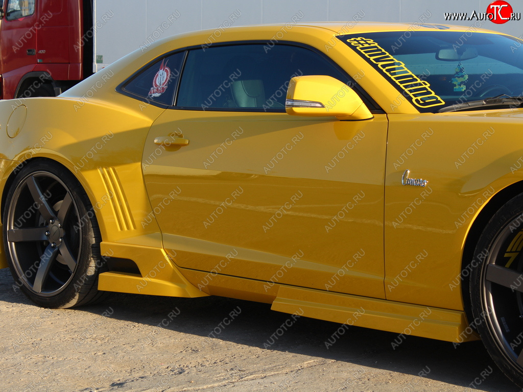 27 499 р. Пороги накладки MV Tuning. Chevrolet Camaro дорестайлинг (2008-2014) (Неокрашенные)  с доставкой в г. Керчь