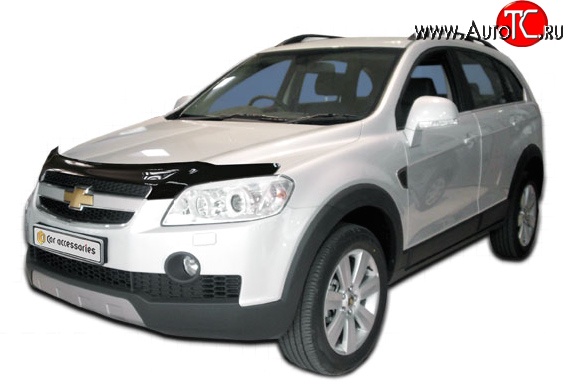 4 599 р. Дефлектор капота NovLine Chevrolet Captiva  дорестайлинг (2006-2011)  с доставкой в г. Керчь
