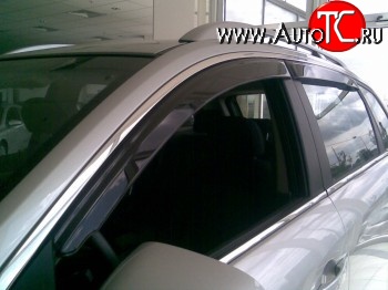 611 р. Дефлекторы окон (ветровики) Novline 4 шт Chevrolet Captiva  дорестайлинг (2006-2011)  с доставкой в г. Керчь