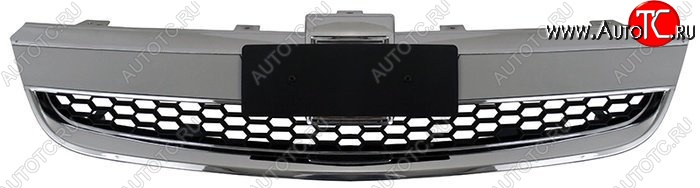 5 549 р. Решётка радиатора SAT (нижняя) Chevrolet Captiva  дорестайлинг (2006-2011) (Неокрашенная)  с доставкой в г. Керчь