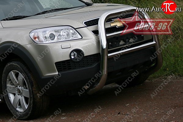 17 279 р. Защита переднего бампера Souz-96 (d76) Chevrolet Captiva  дорестайлинг (2006-2011)  с доставкой в г. Керчь