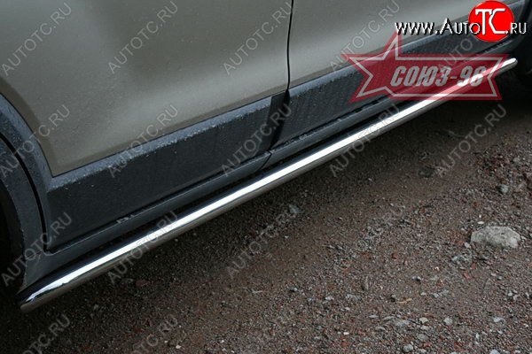 10 484 р. Защита порогов Souz-96 (d42) Chevrolet Captiva  дорестайлинг (2006-2011)  с доставкой в г. Керчь