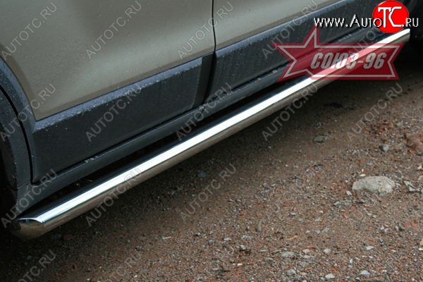 12 959 р. Защита порогов Souz-96 (d60) Chevrolet Captiva  дорестайлинг (2006-2011)  с доставкой в г. Керчь
