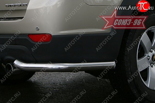 8 864 р. Защита заднего бампера Souz-96 (d60) Chevrolet Captiva  дорестайлинг (2006-2011)  с доставкой в г. Керчь