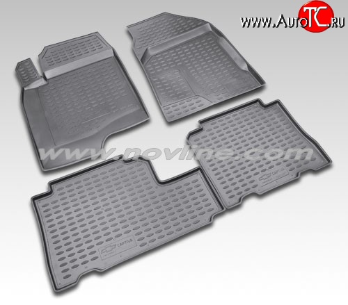 971 р. Коврики в салон Element 4 шт. (полиуретан) Chevrolet Captiva  дорестайлинг (2006-2011)  с доставкой в г. Керчь