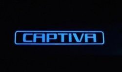 4 299 р. Накладки на порожки автомобиля СТ Chevrolet Captiva  дорестайлинг (2006-2011)  с доставкой в г. Керчь. Увеличить фотографию 2