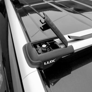 9 999 р. Багажник в сборе LUX Хантер L44 Peugeot 207 WA хэтчбэк 3 дв. дорестайлинг (2006-2009) (аэро-трэвэл (92-102 см), серый)  с доставкой в г. Керчь. Увеличить фотографию 3