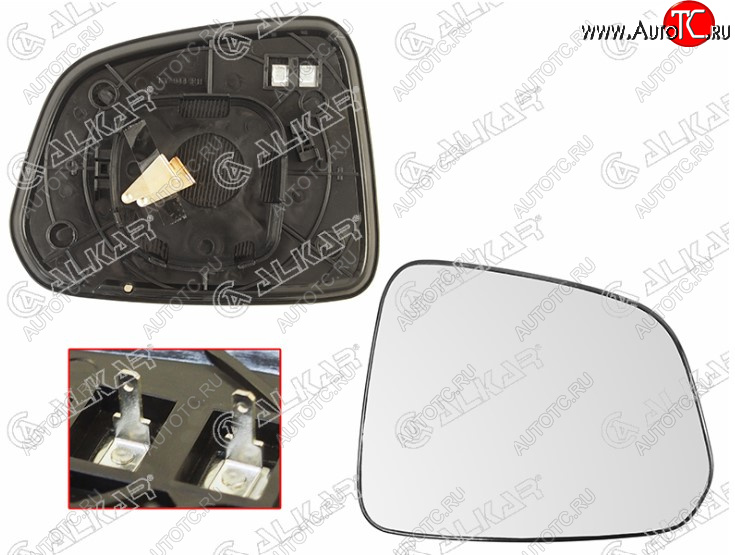 1 339 р. Правое полотно зеркала ALCAR (асферическое с обогревом) Chevrolet Captiva  дорестайлинг (2006-2011)  с доставкой в г. Керчь