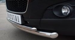 18 399 р. Защита переднего бампера (2 трубыØ63 и 42 мм, нержавейка) SLITKOFF  Chevrolet Captiva (2006-2011)  дорестайлинг  с доставкой в г. Керчь. Увеличить фотографию 3