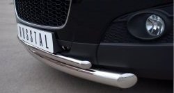 18 699 р. Защита переднего бампера (2 трубыØ76 и 42 мм, нержавейка) SLITKOFF Chevrolet Captiva 1-ый рестайлинг (2011-2013)  с доставкой в г. Керчь. Увеличить фотографию 3