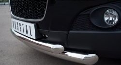 18 899 р. Защита переднего бампера (2 трубыØ76 и 63 мм, нержавейка) SLITKOFF  Chevrolet Captiva (2011-2013) 1-ый рестайлинг  с доставкой в г. Керчь. Увеличить фотографию 3