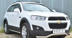 15 449 р. Защита переднего бампера (Ø63 мм волна, нержавейка) SLITKOFF  Chevrolet Captiva (2013-2016) 2-ой рестайлинг  с доставкой в г. Керчь. Увеличить фотографию 4