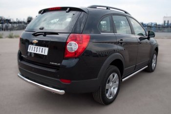 13 299 р. Защита порогов из круглой трубы d63 мм Russtal v3 Chevrolet Captiva 1-ый рестайлинг (2011-2013)  с доставкой в г. Керчь. Увеличить фотографию 2