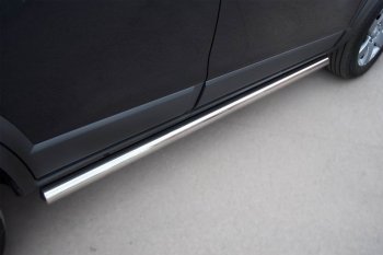 13 299 р. Защита порогов из круглой трубы d63 мм Russtal v3 Chevrolet Captiva 1-ый рестайлинг (2011-2013)  с доставкой в г. Керчь. Увеличить фотографию 3