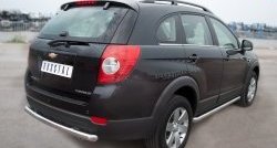 52 999 р. Защита порогов из круглой трубы диаметром 63 мм Russtal Chevrolet Captiva 1-ый рестайлинг (2011-2013) (Защита порогов с со скосами на торцах (вариант 1))  с доставкой в г. Керчь. Увеличить фотографию 4