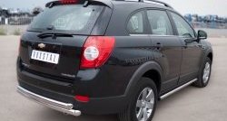 52 999 р. Защита порогов из круглой трубы диаметром 63 мм Russtal Chevrolet Captiva 1-ый рестайлинг (2011-2013) (Защита порогов с со скосами на торцах (вариант 1))  с доставкой в г. Керчь. Увеличить фотографию 8