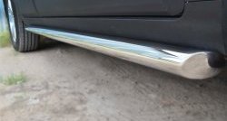 11 999 р. Защита порогов из круглой трубы диаметром 63 мм (рестайлинг) Russtal Chevrolet Captiva 2-ой рестайлинг (2013-2016) (Защита порогов с со скосами на торцах (вариант 1))  с доставкой в г. Керчь. Увеличить фотографию 3