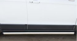 11 999 р. Защита порогов из круглой трубы диаметром 63 мм (рестайлинг) Russtal Chevrolet Captiva 2-ой рестайлинг (2013-2016) (Защита порогов с со скосами на торцах (вариант 1))  с доставкой в г. Керчь. Увеличить фотографию 5