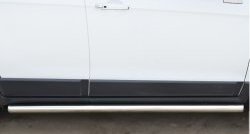 11 999 р. Защита порогов из круглой трубы диаметром 63 мм (рестайлинг) Russtal Chevrolet Captiva 2-ой рестайлинг (2013-2016) (Защита порогов с со скосами на торцах (вариант 1))  с доставкой в г. Керчь. Увеличить фотографию 8