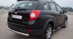 83 999 р. Защита порогов с пластиковыми вставками для ног из круглой трубы диаметром 76 мм Russtal Chevrolet Captiva 1-ый рестайлинг (2011-2013) (Защита порогов с со скосами на торцах (вариант 1))  с доставкой в г. Керчь. Увеличить фотографию 12