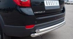 17 999 р. Защита заднего бампера (2 трубы Ø63 мм, нержавейка) SLITKOFF  Chevrolet Captiva (2011-2013) 1-ый рестайлинг  с доставкой в г. Керчь. Увеличить фотографию 2