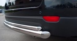 17 949 р. Защита заднего бампера (Ø76 и 42 мм, нержавейка) SLITKOFF  Chevrolet Captiva (2011-2013) 1-ый рестайлинг  с доставкой в г. Керчь. Увеличить фотографию 3