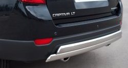 16 849 р. Защита заднего бампера (2 трубы Ø76х42 мм, нержавейка) Russtal Chevrolet Captiva 1-ый рестайлинг (2011-2013)  с доставкой в г. Керчь. Увеличить фотографию 2