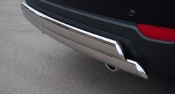 16 849 р. Защита заднего бампера (2 трубы Ø76х42 мм, нержавейка) Russtal Chevrolet Captiva 1-ый рестайлинг (2011-2013)  с доставкой в г. Керчь. Увеличить фотографию 3