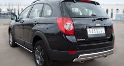 16 849 р. Защита заднего бампера (2 трубы Ø76х42 мм, нержавейка) Russtal Chevrolet Captiva 1-ый рестайлинг (2011-2013)  с доставкой в г. Керчь. Увеличить фотографию 4