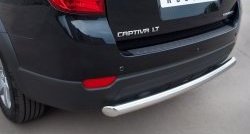 15 349 р. Одинарная защита заднего бампера из трубы диаметром 63 мм SLITKOFF  Chevrolet Captiva (2011-2013) 1-ый рестайлинг  с доставкой в г. Керчь. Увеличить фотографию 2