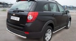15 349 р. Одинарная защита заднего бампера из трубы диаметром 63 мм SLITKOFF  Chevrolet Captiva (2011-2013) 1-ый рестайлинг  с доставкой в г. Керчь. Увеличить фотографию 4