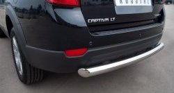 15 549 р. Одинарная защита заднего бампера из трубы диаметром 76 мм SLITKOFF  Chevrolet Captiva (2011-2013) 1-ый рестайлинг  с доставкой в г. Керчь. Увеличить фотографию 2