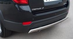 4 999 р. Защита заднего бампера (Ø75x42 мм, нержавейка) Russtal Chevrolet Captiva 1-ый рестайлинг (2011-2013)  с доставкой в г. Керчь. Увеличить фотографию 2