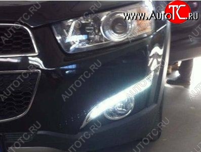 11 449 р. Дневные ходовые огни СТ Chevrolet Captiva 2-ой рестайлинг (2013-2016)  с доставкой в г. Керчь