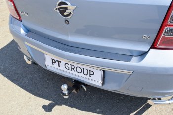 2 399 р. Защитная накладка заднего бампера Petroil Tuning  Chevrolet Cobalt (2019-2023) седан 2-ой рестайлинг  с доставкой в г. Керчь. Увеличить фотографию 3