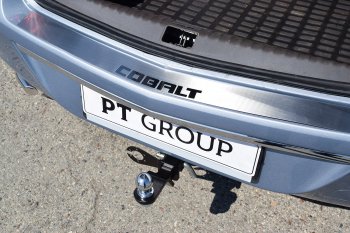 2 399 р. Защитная накладка заднего бампера Petroil Tuning  Chevrolet Cobalt (2019-2023) седан 2-ой рестайлинг  с доставкой в г. Керчь. Увеличить фотографию 2