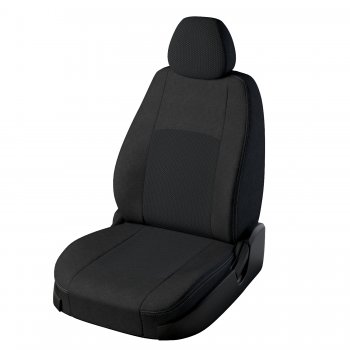 Чехлы для сидений Lord Autofashion Турин (жаккард) Chevrolet Cobalt седан дорестайлинг (2011-2016) (Чёрный, вставка Эльбрус)