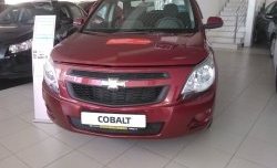 2 089 р. Нижняя сетка на бампер Russtal (черная) Chevrolet Cobalt седан дорестайлинг (2011-2016)  с доставкой в г. Керчь. Увеличить фотографию 4