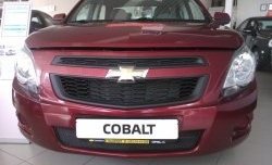 2 089 р. Нижняя сетка на бампер Russtal (черная) Chevrolet Cobalt седан дорестайлинг (2011-2016)  с доставкой в г. Керчь. Увеличить фотографию 7