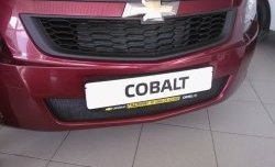 2 089 р. Нижняя сетка на бампер Russtal (черная) Chevrolet Cobalt седан дорестайлинг (2011-2016)  с доставкой в г. Керчь. Увеличить фотографию 8