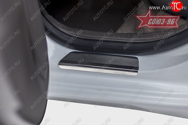 2 384 р. Накладки на внутренние пороги Souz-96  Chevrolet Cobalt (2011-2016) седан дорестайлинг  с доставкой в г. Керчь