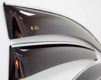 2 199 р. Дефлектора окон CA-Plastiс Chevrolet Cruze J300 седан дорестайлинг (2009-2012) (Classic полупрозрачный, Без хром.молдинга)  с доставкой в г. Керчь. Увеличить фотографию 3