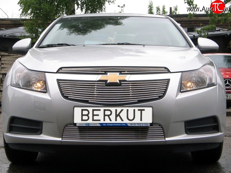 4 399 р. Декоративная вставка воздухозаборника Berkut Chevrolet Cruze J300 седан дорестайлинг (2009-2012)  с доставкой в г. Керчь
