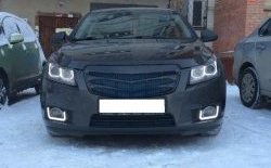 3 529 р. Радиаторная решётка (дорестайлинг) Sport v2 Chevrolet Cruze J305 хэтчбек дорестайлинг (2009-2012) (Неокрашенная)  с доставкой в г. Керчь. Увеличить фотографию 3