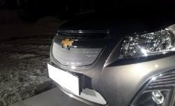 1 599 р. Сетка в решетку радиатора Russtal Chevrolet Cruze J305 хэтчбек рестайлинг (2012-2015) (хром)  с доставкой в г. Керчь. Увеличить фотографию 4