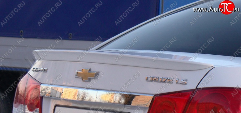 3 589 р. Лип спойлер Tuning-Sport Chevrolet Cruze J300 седан дорестайлинг (2009-2012) (Неокрашенный)  с доставкой в г. Керчь