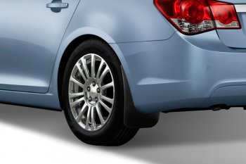 4 799 р. Задние брызговики Frosch Chevrolet Cruze J300 седан дорестайлинг (2009-2012)  с доставкой в г. Керчь. Увеличить фотографию 2